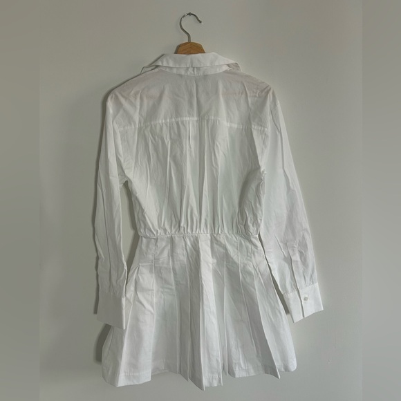 NWT ZARA Pleated Shirt Dress in Size Small - Picture 3 of 12